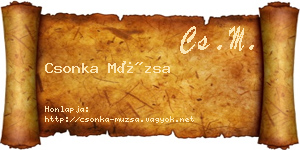 Csonka Múzsa névjegykártya